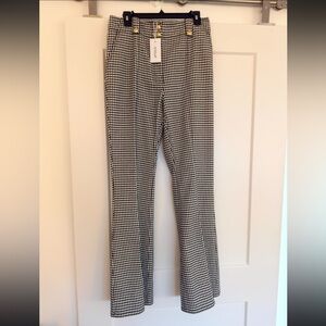 NWT Derek Lam Houndstooth Pants with Gold Accents